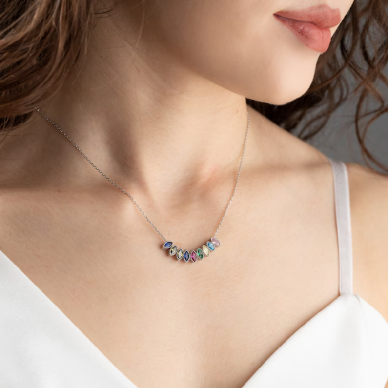 Personalisierte Geburtssteinanhänger - Gestalten Sie Ihre Halskette