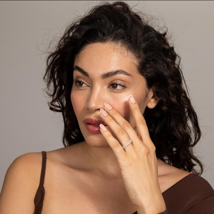 vergoldeter ovaler Zirkonia Lovering