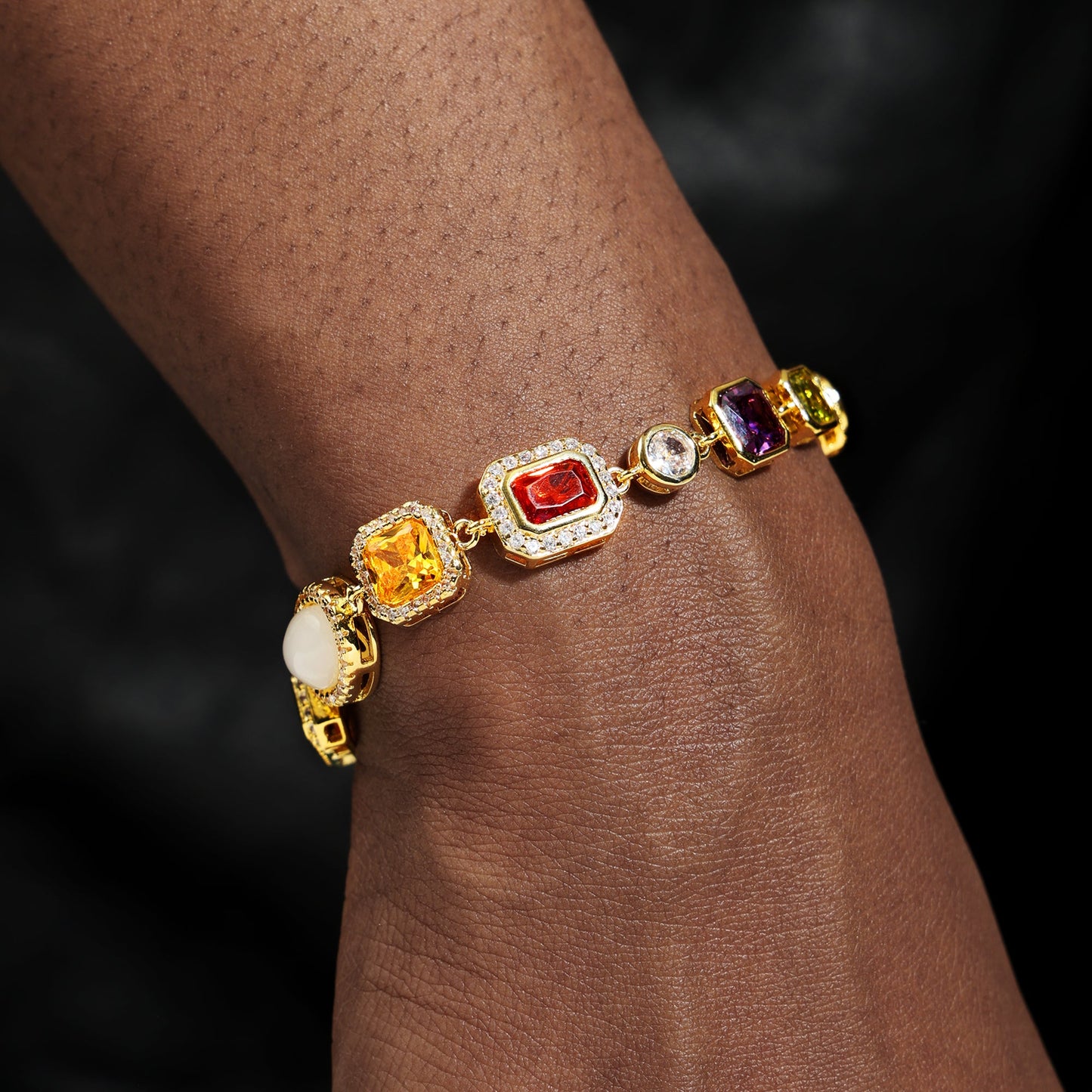 Wunderschönes Edelsteinset (Edelsteinkette und -armband)