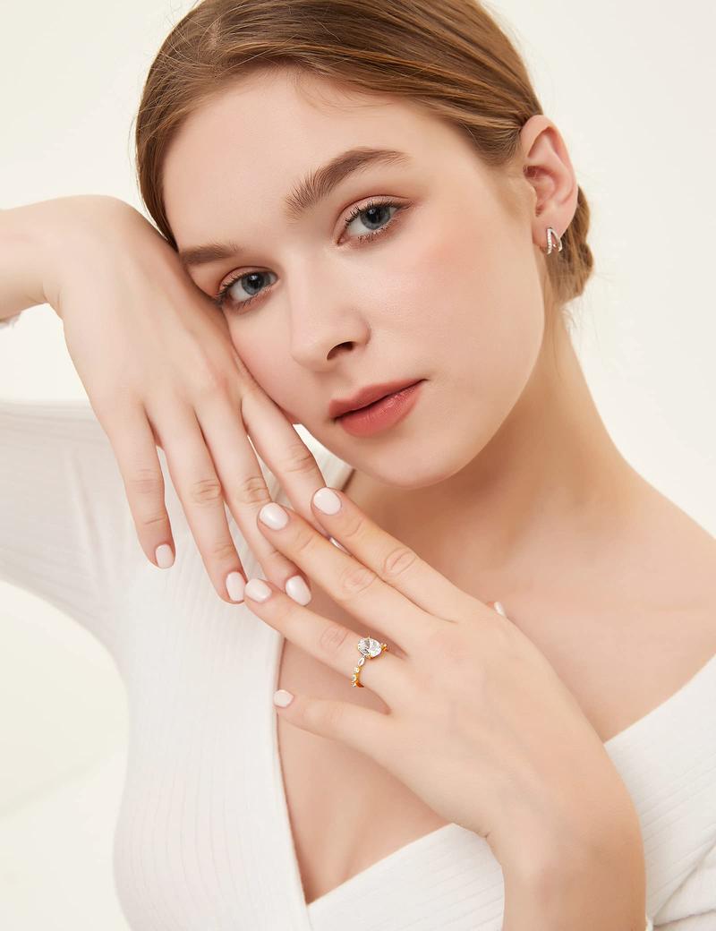 2 Karat Verlobungsringe, ovaler Schliff, Verlobungsring