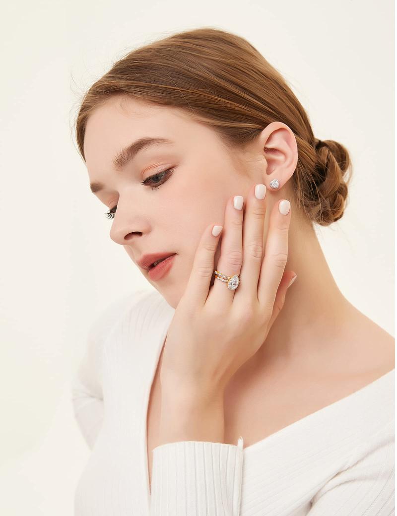 1,5 Karat Brautringe ETS Verlobungsringe