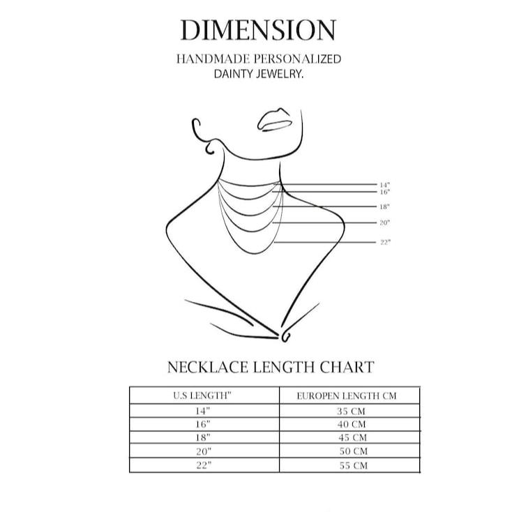 Personalisierte Halskette mit mehreren Geburtssteinen