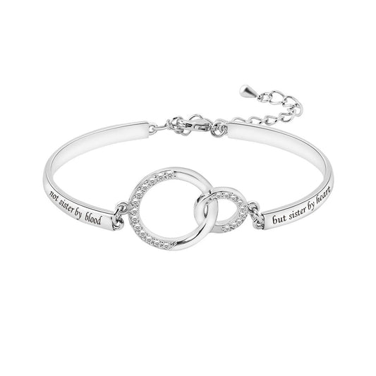 Freundschafts-Herz-Kreis-Armband
