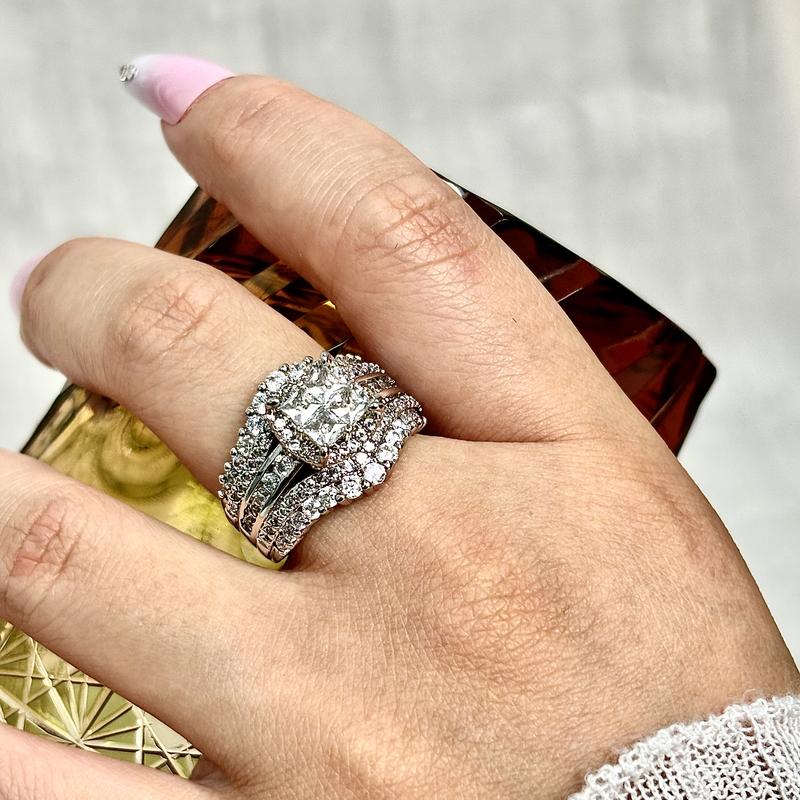 Quadratischer Fünf-in-Eins-Ring für Frauen – Perfektes Geschenk für Freundin oder Ehefrau