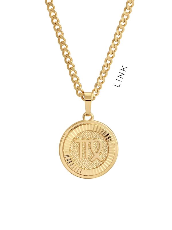 Goldene Sternzeichen-Halskette (Unisex)