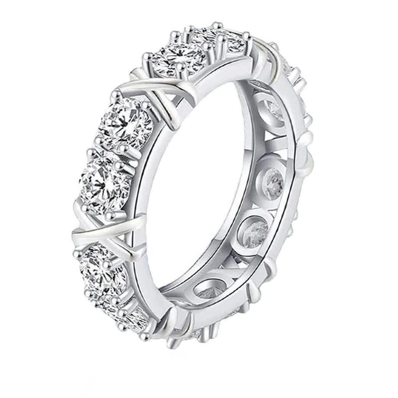 🔥Zweifarbiger Ring mit eingelegtem Goldzirkon, modischer Temperamentring