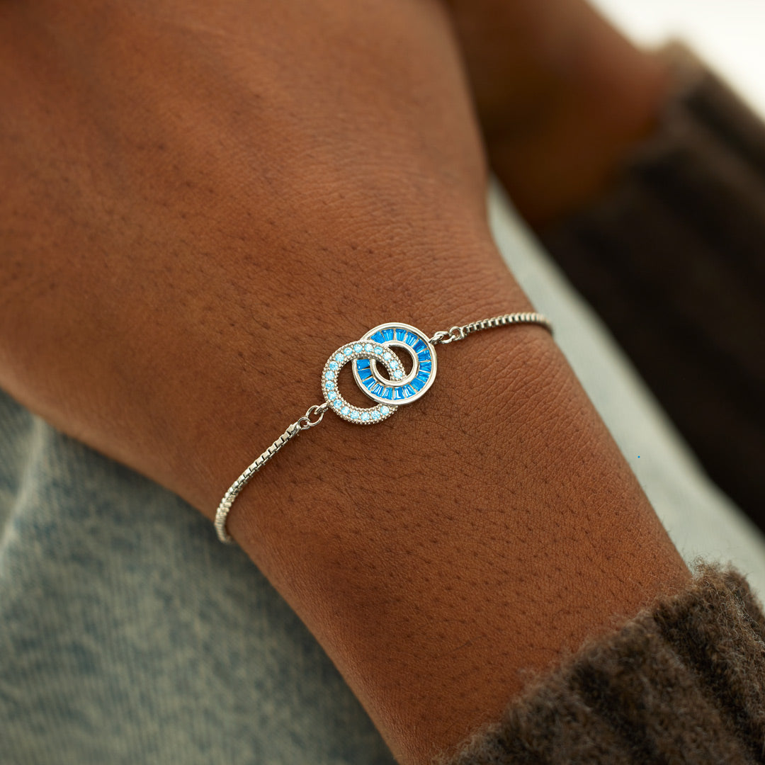 Mutter & Tochter Verbindungskreise Armband