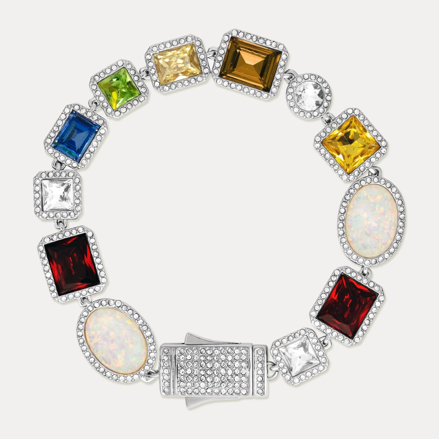 Buntes Edelsteinarmband