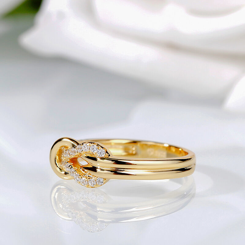 Sterlingsilberring mit Knotendesign