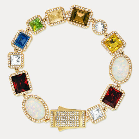 Buntes Edelsteinarmband