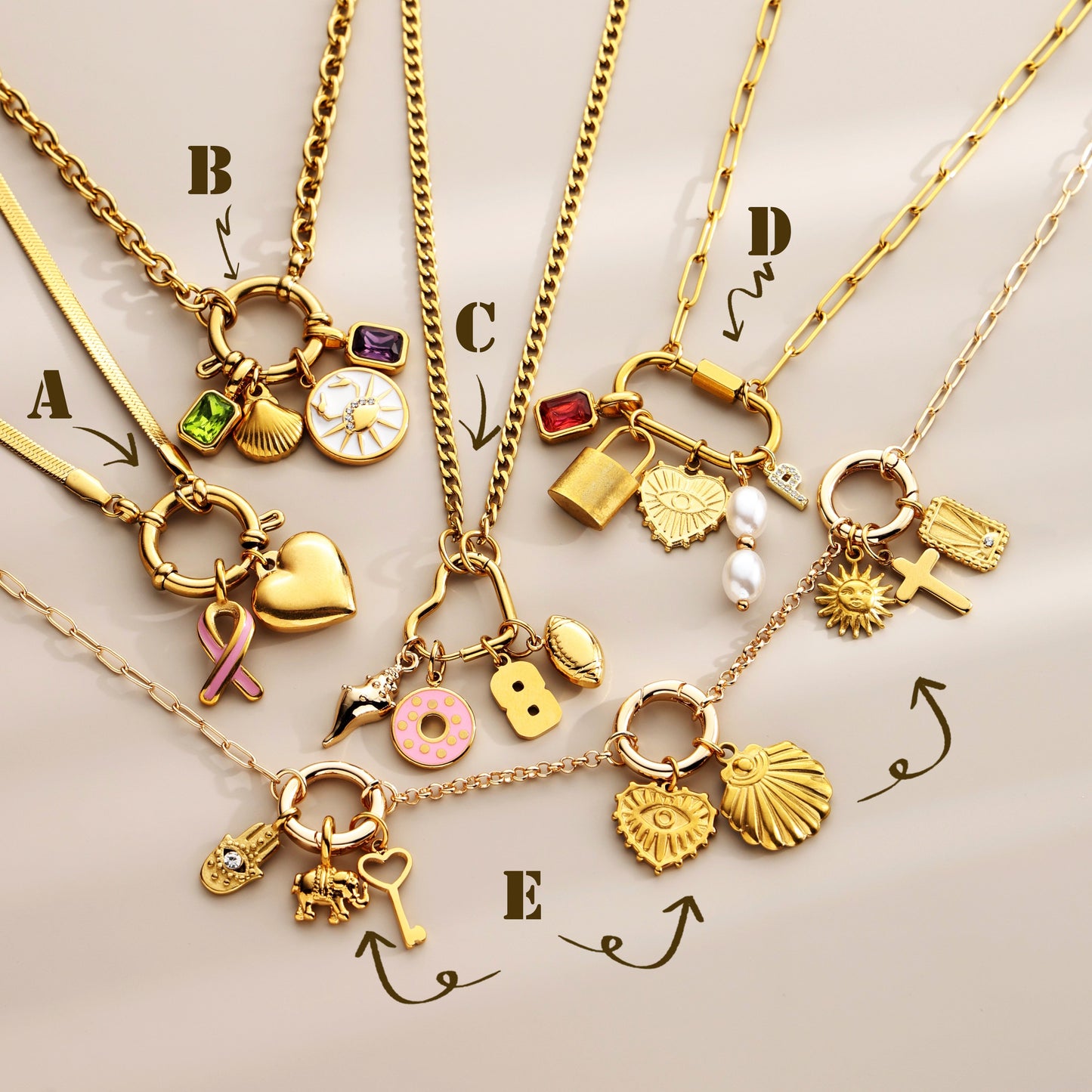 DIY Personalisiere deine Charme-Halskette