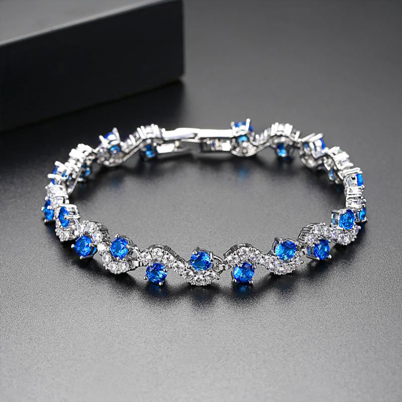 Blaues Wellenarmband