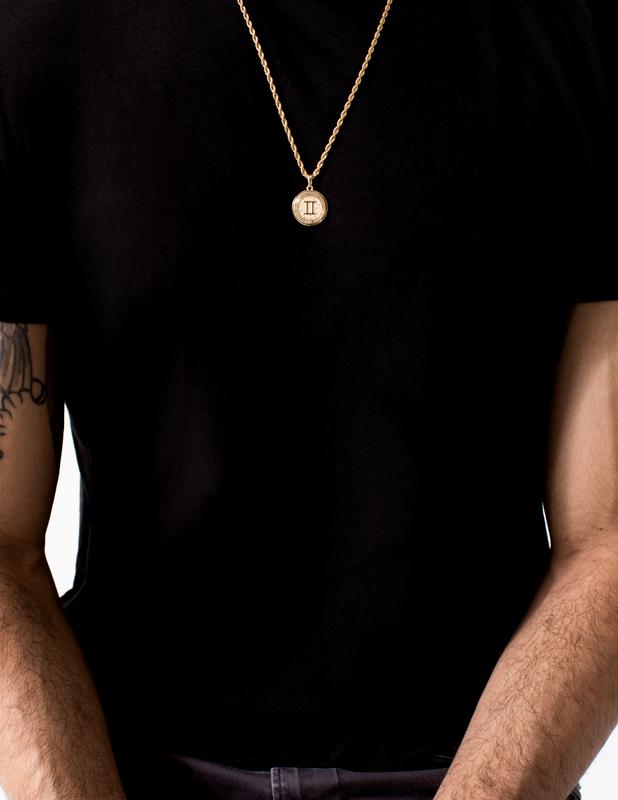 Goldene Sternzeichen-Halskette (Unisex)