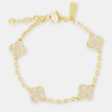 Armband mit Edelsteinen und Iced Motif Role Link