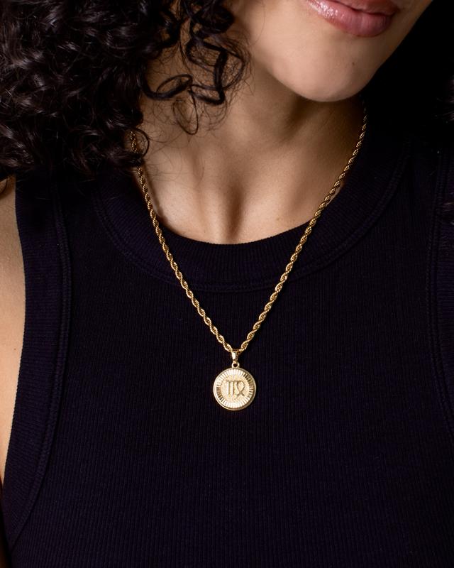 Goldene Sternzeichen-Halskette (Unisex)