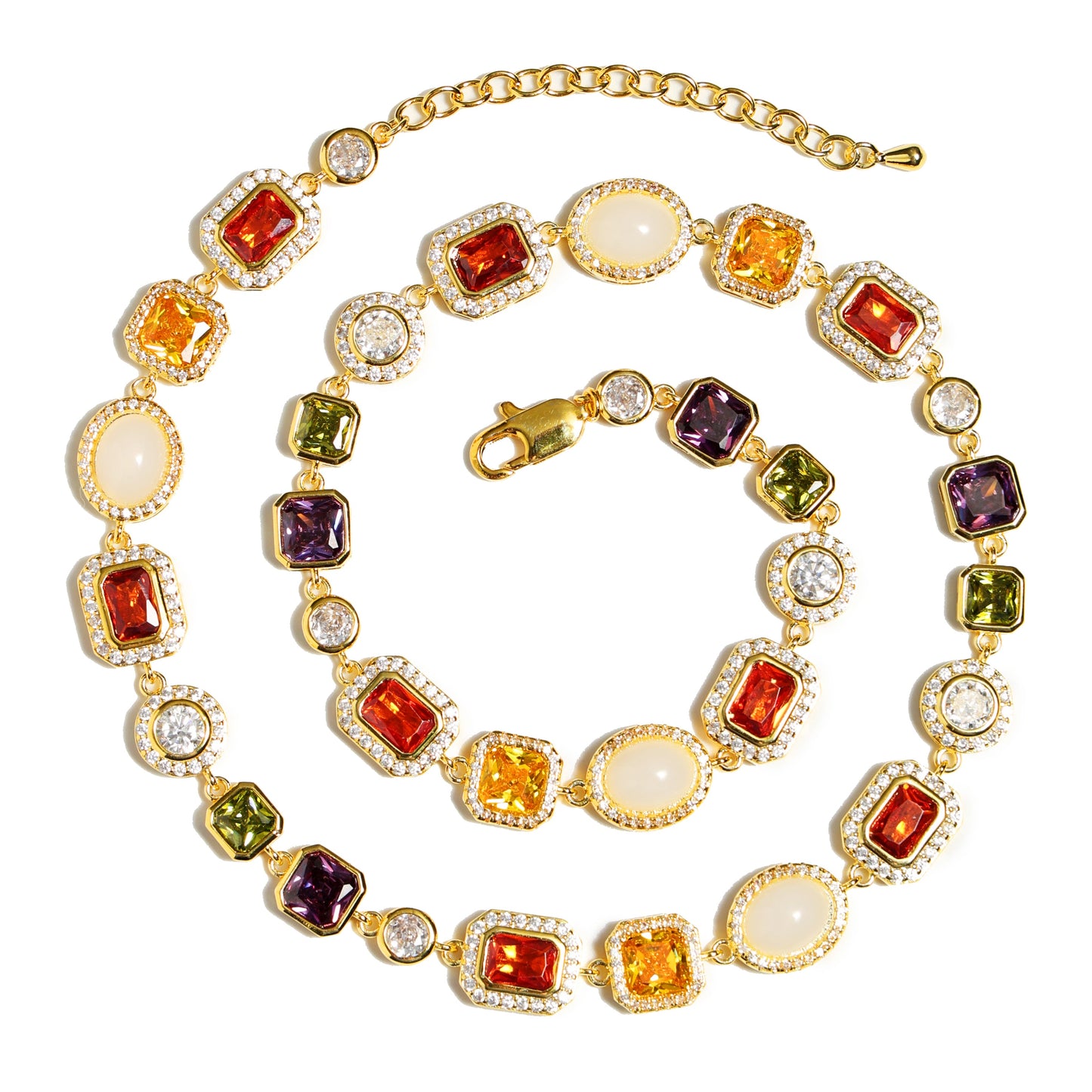 Wunderschönes Edelsteinset (Edelsteinkette und -armband)