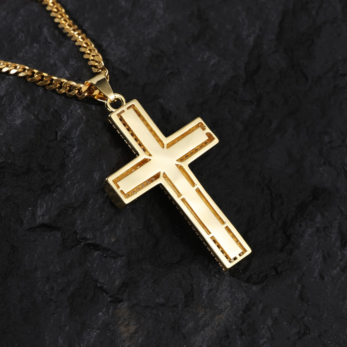 No-Fade 14K vergoldet mit Jesus Christus Kreuz