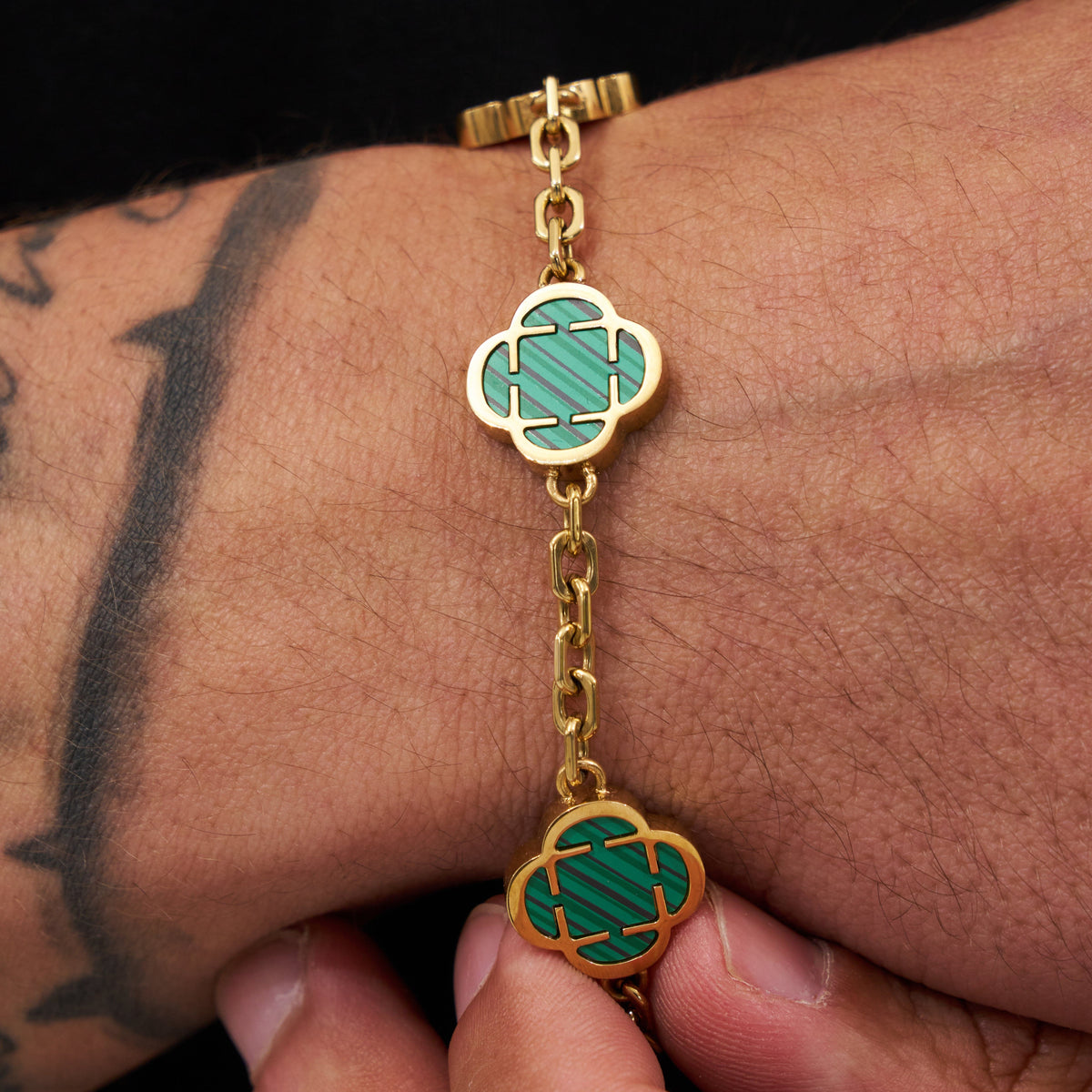 Malachit Edelstein Armband
