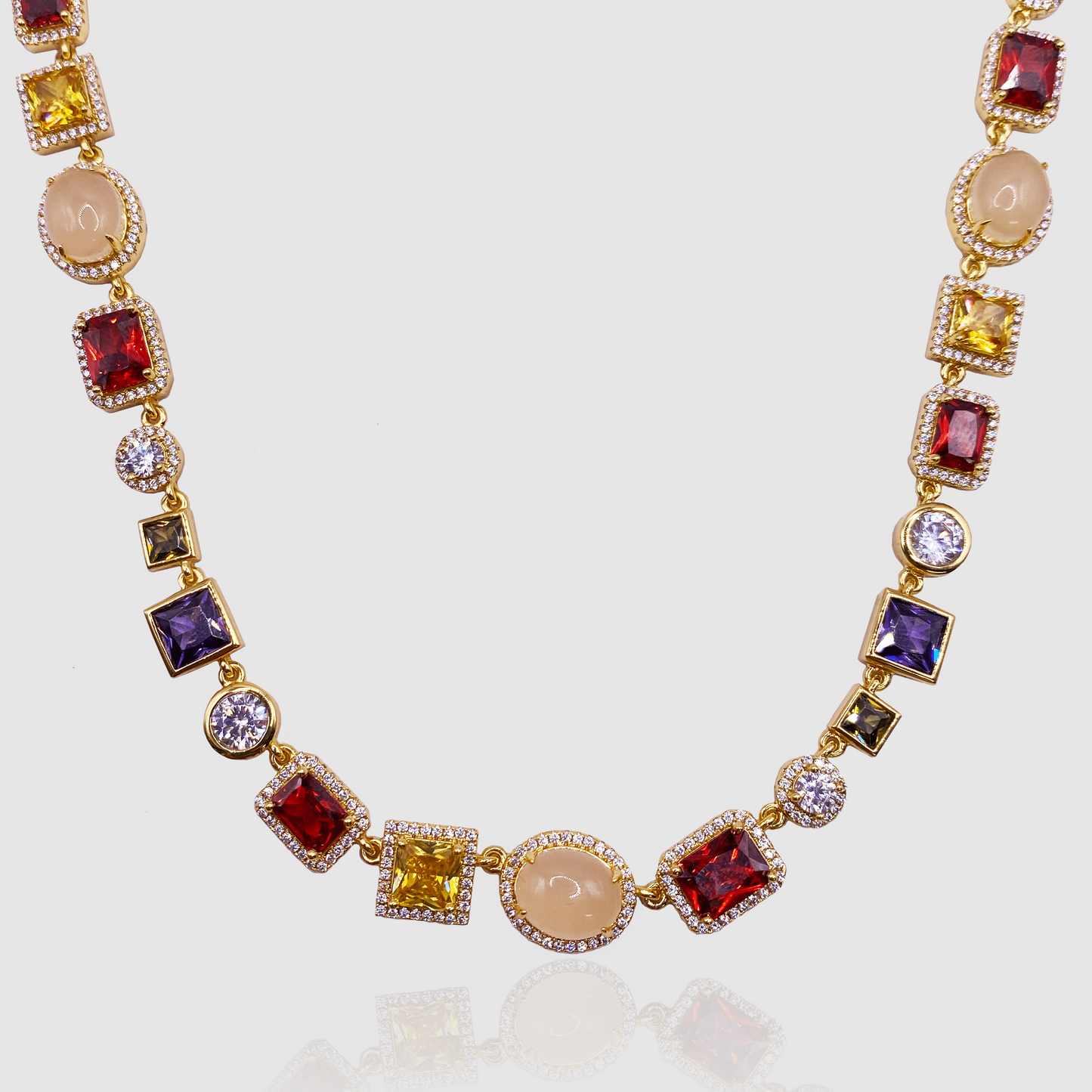 Charm-Edelstein-Halskette