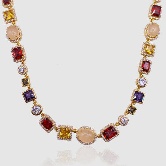 Charm-Edelstein-Halskette