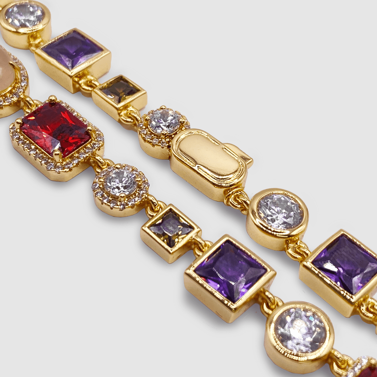 Wunderschönes Edelsteinset (Edelsteinkette und Armband)