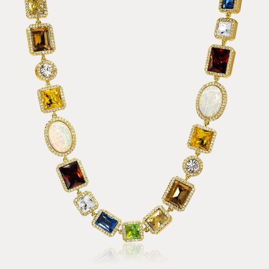 Bunte Edelsteinkette