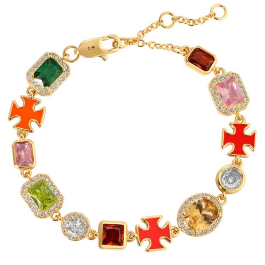 Sonnenwende-Edelsteinarmband (Unisex)