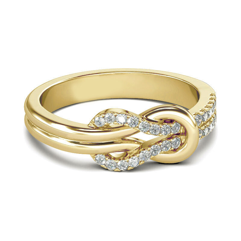 Sterlingsilberring mit Knotendesign