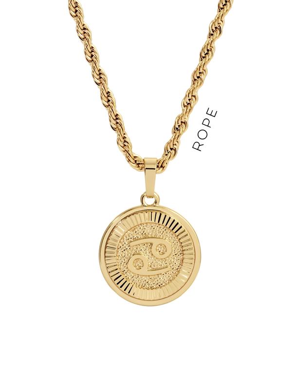 Goldene Sternzeichen-Halskette (Unisex)