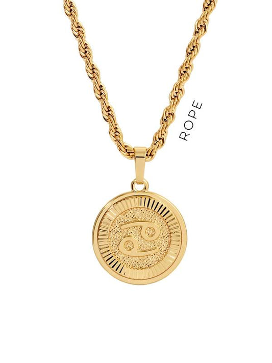Goldene Sternzeichen-Halskette (Unisex)