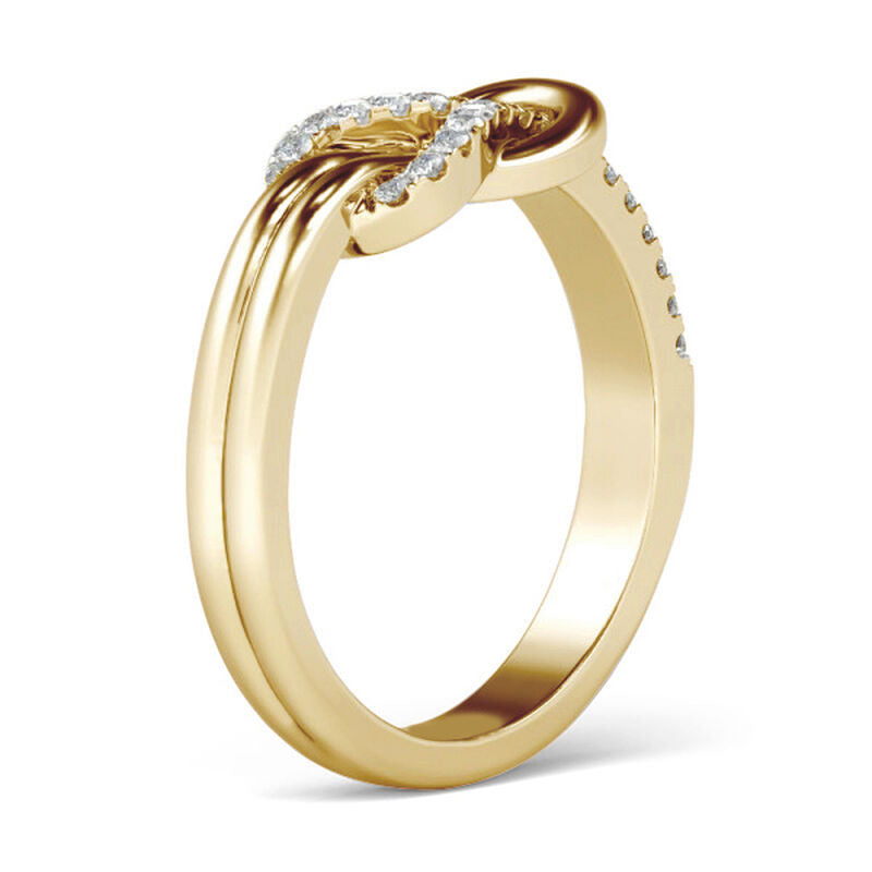 Sterlingsilberring mit Knotendesign