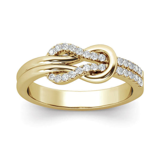 Sterlingsilberring mit Knotendesign