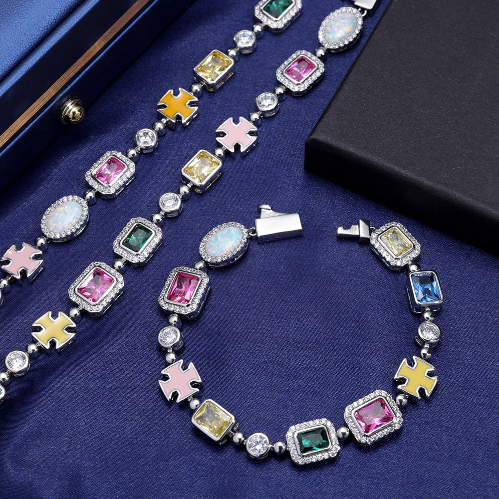 Sonnenwende-Edelsteinarmband (Unisex)