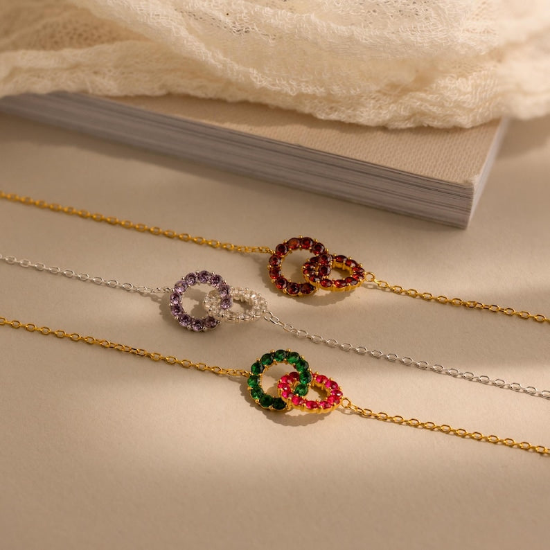 individuelles Ewigkeits-Geburtsstein-Armband