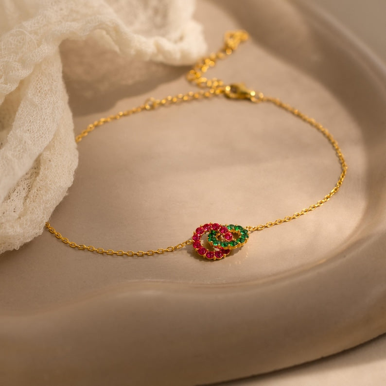 individuelles Ewigkeits-Geburtsstein-Armband
