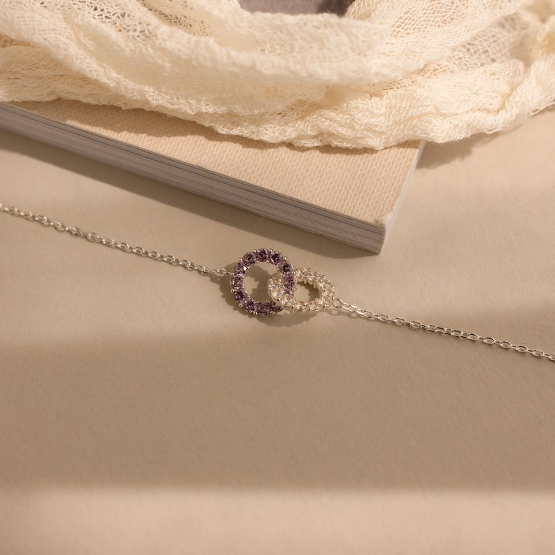 individuelles Ewigkeits-Geburtsstein-Armband